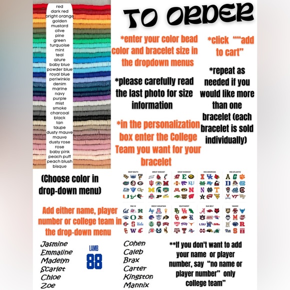 Duke University (Blue Devils) Heishi Bracelet - Picture 6 of 8